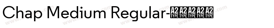 Chap Medium Regular字体转换